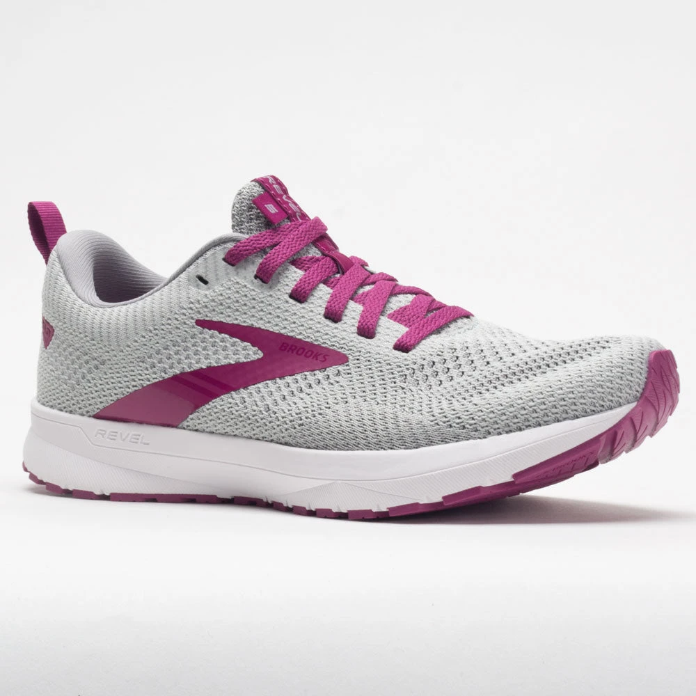 Brooks Revel 5 Women's Gray/White/Baton Rouge