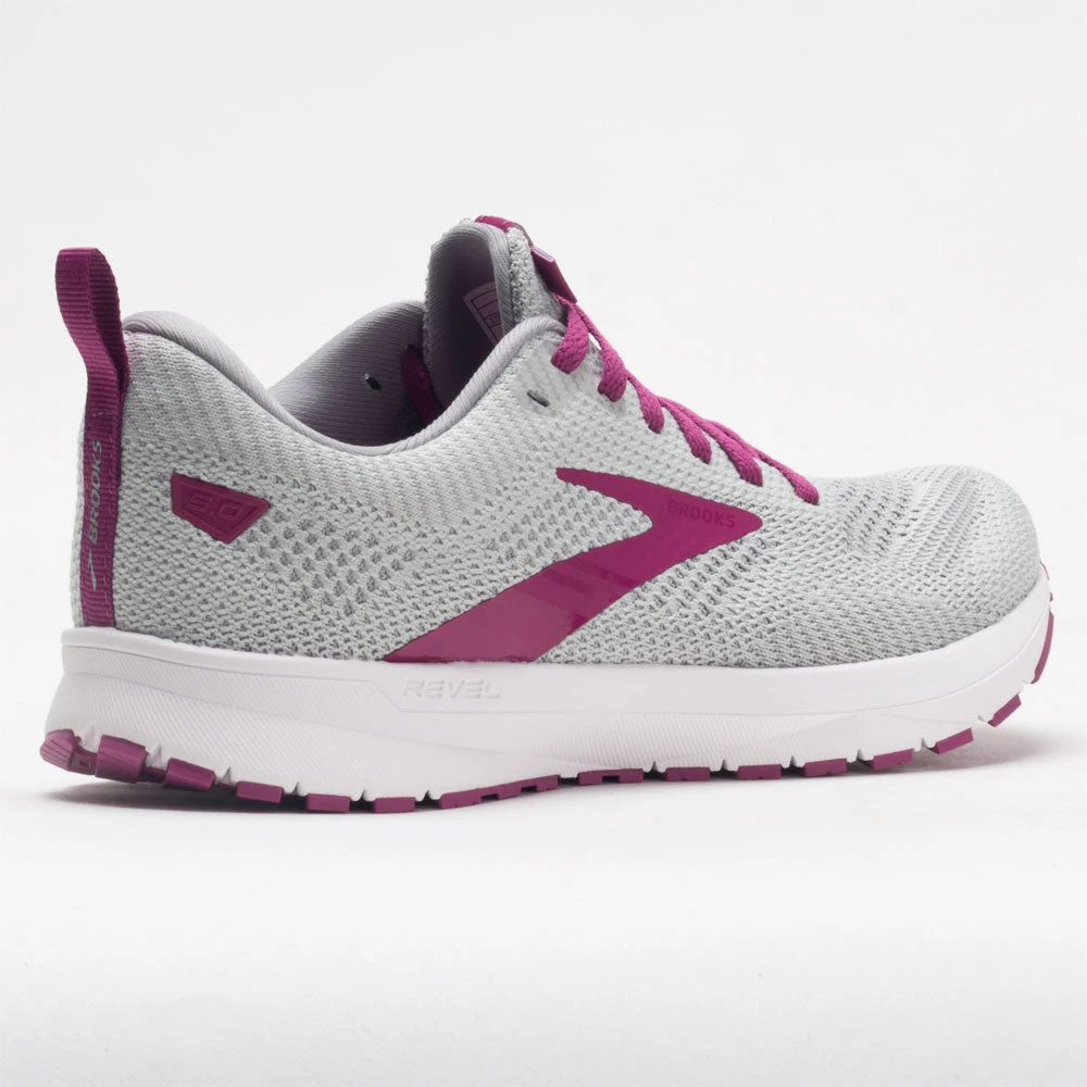 Brooks Revel 5 Women's Gray/White/Baton Rouge