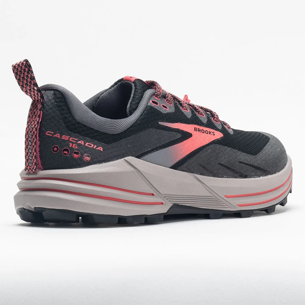 Brooks Cascadia 16 GTX Women's Black/Blackened Pearl/Coral