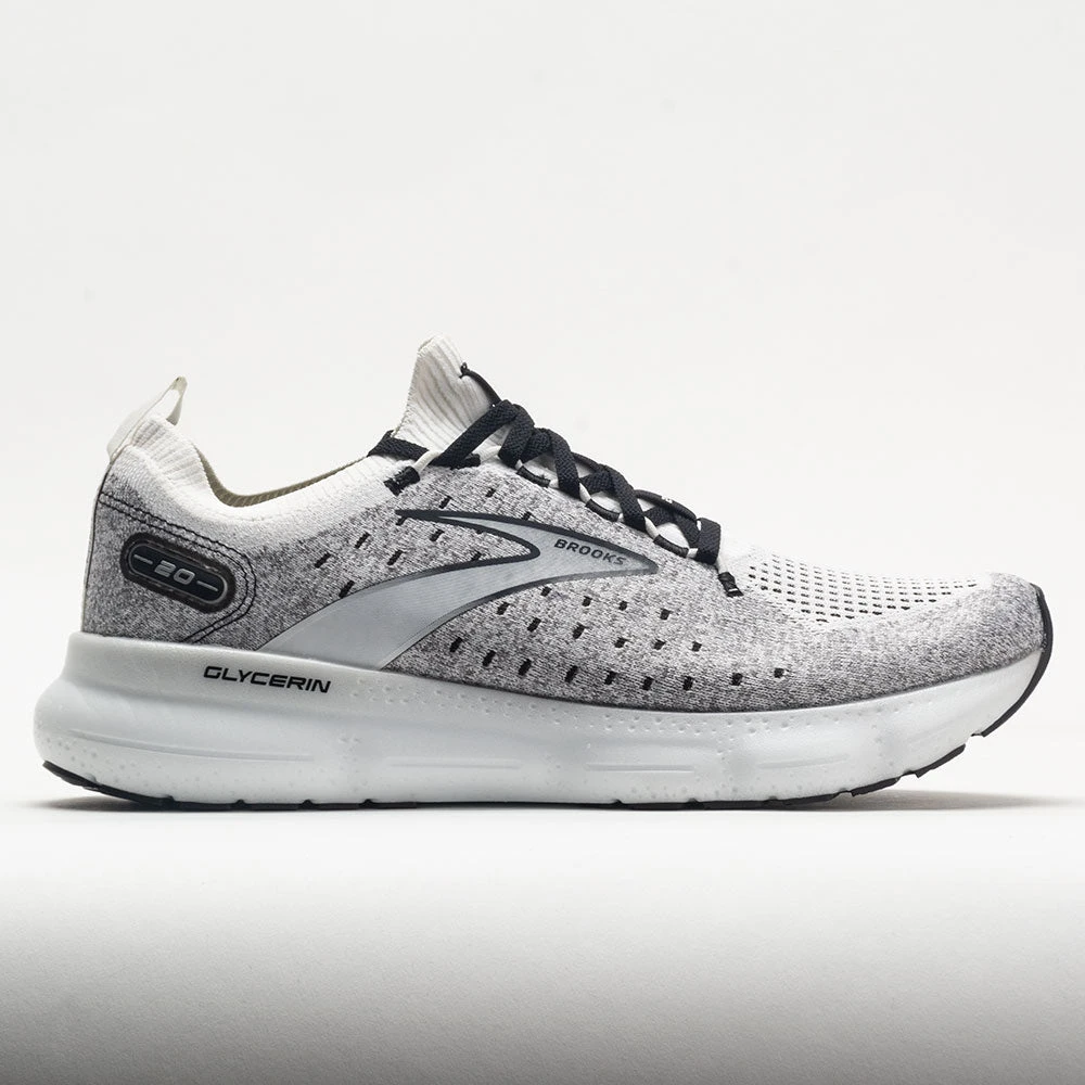 Brooks Glycerin Stealthfit 20 Men's White/Grey/Black