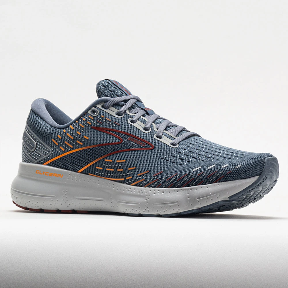 Brooks Glycerin 20 Men's Grey/Chili Oil/Orange