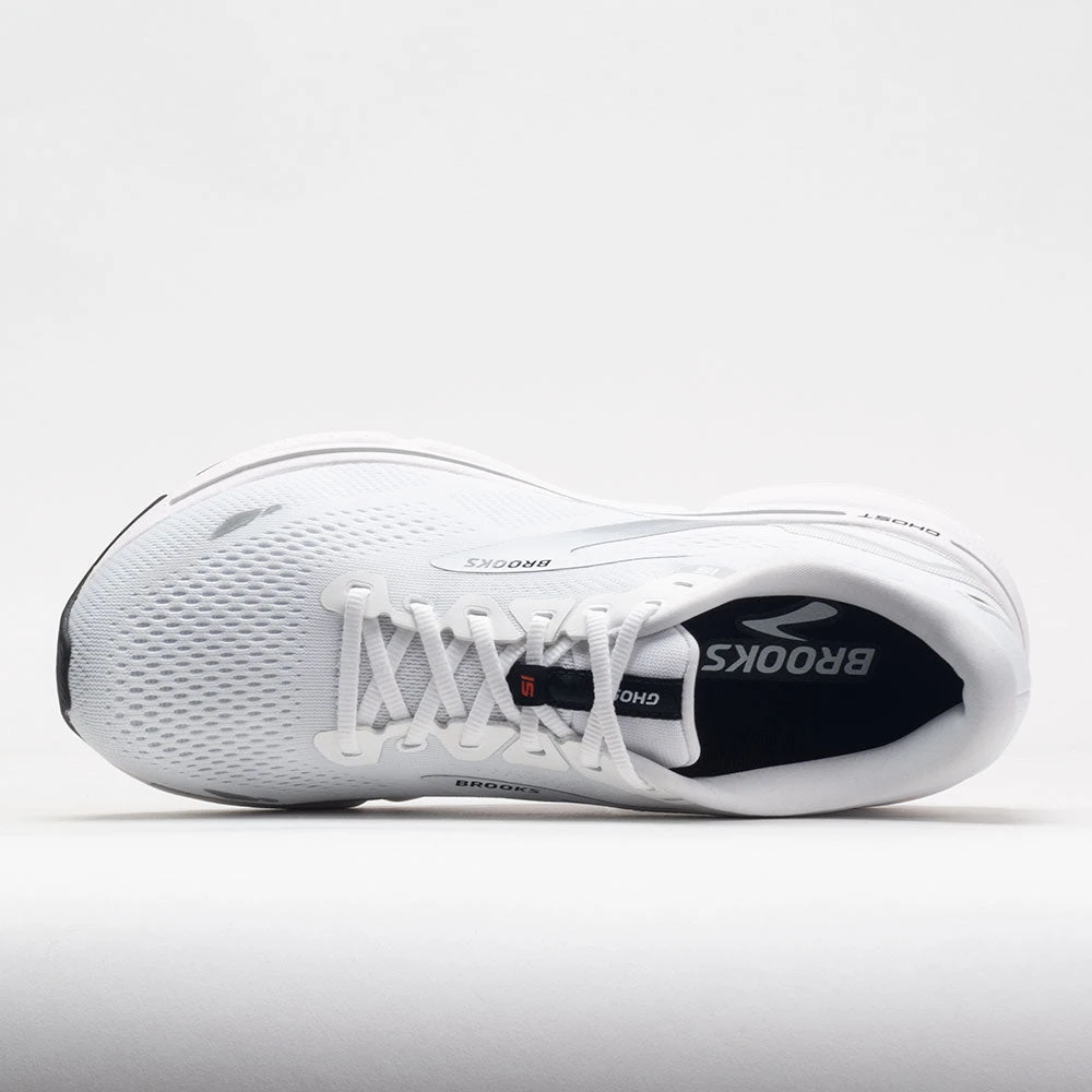Brooks Ghost 15 Men's White/Black/Flame