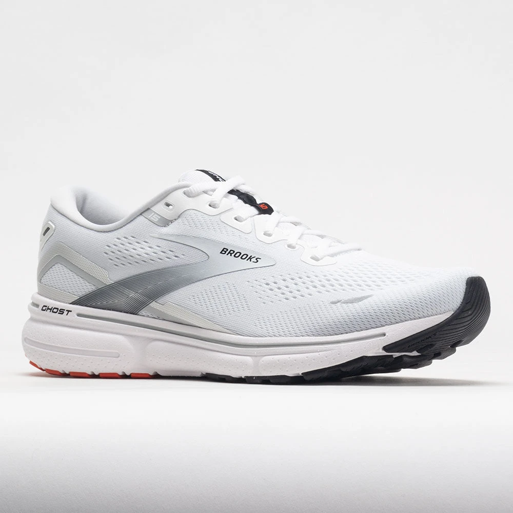 Brooks Ghost 15 Men's White/Black/Flame