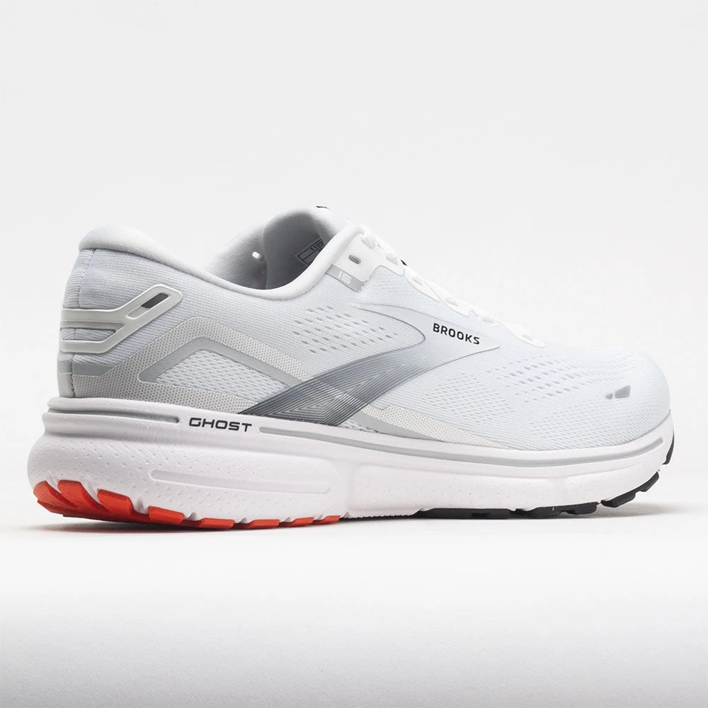 Brooks Ghost 15 Men's White/Black/Flame