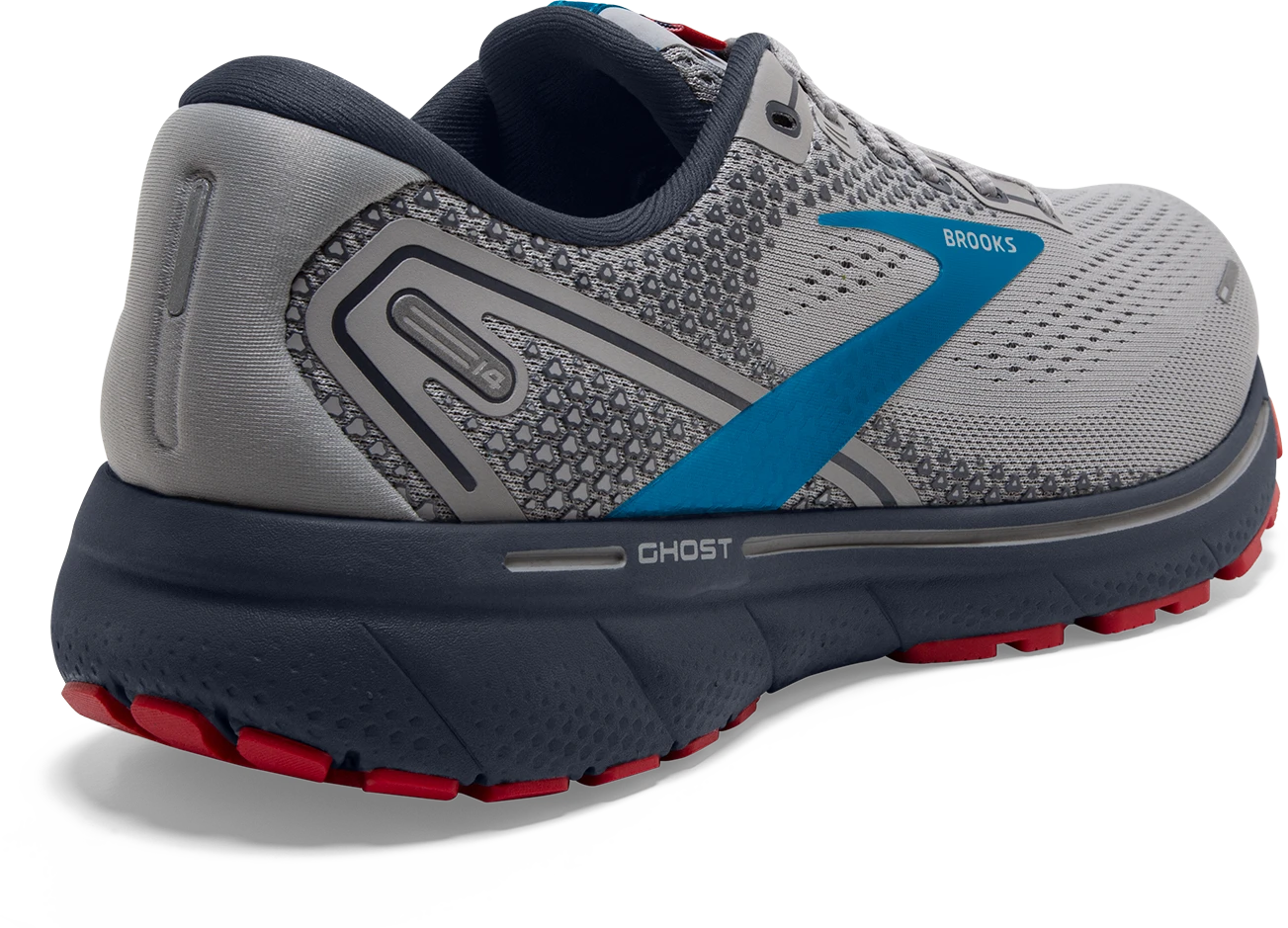 Men's Ghost 14 (078 - Grey/Blue/Red)