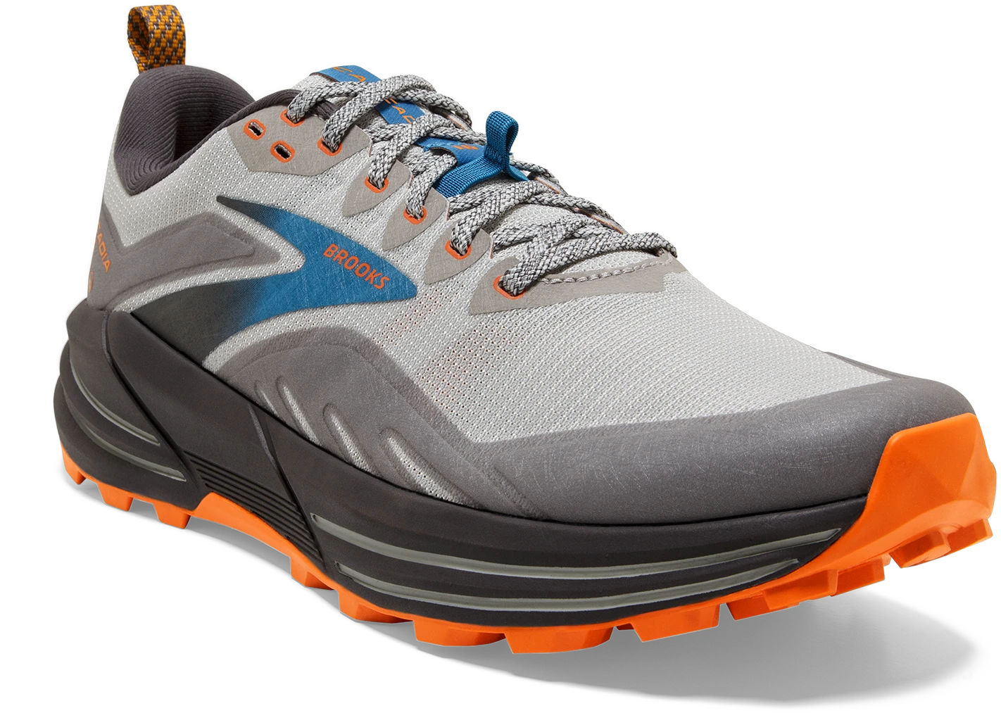 Men's Cascadia 16 (038 - oyster Mushroom/Alloy/Orange)