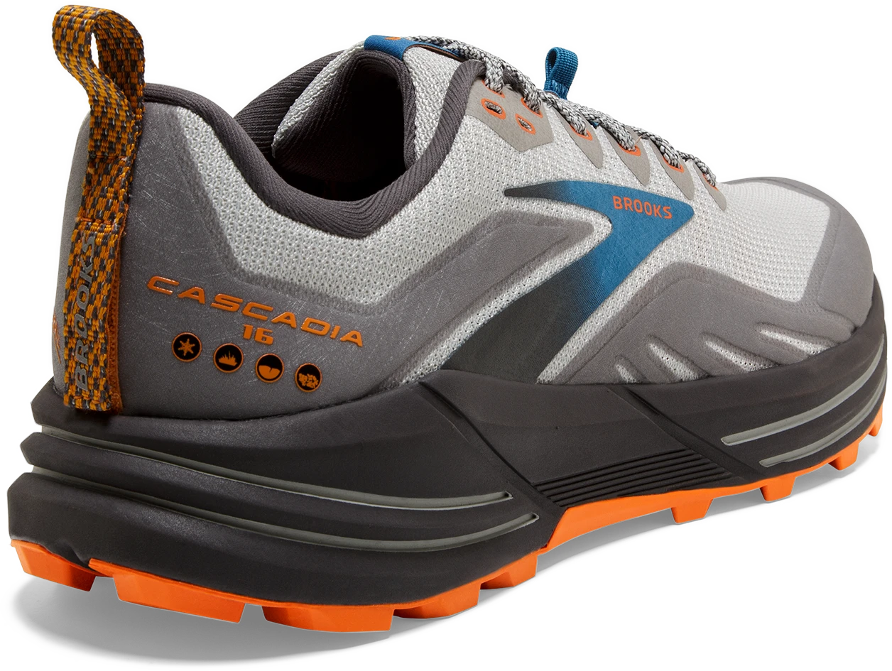 Men's Cascadia 16 (038 - oyster Mushroom/Alloy/Orange)