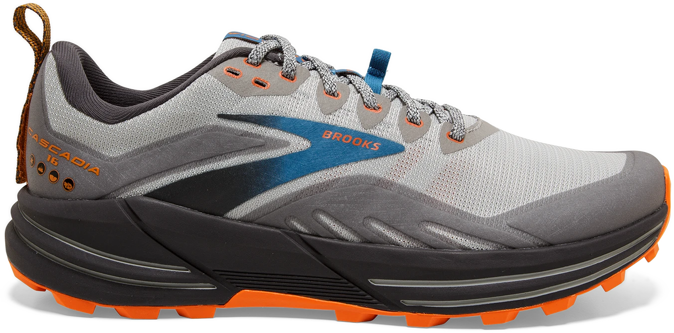Men's Cascadia 16 (038 - oyster Mushroom/Alloy/Orange)