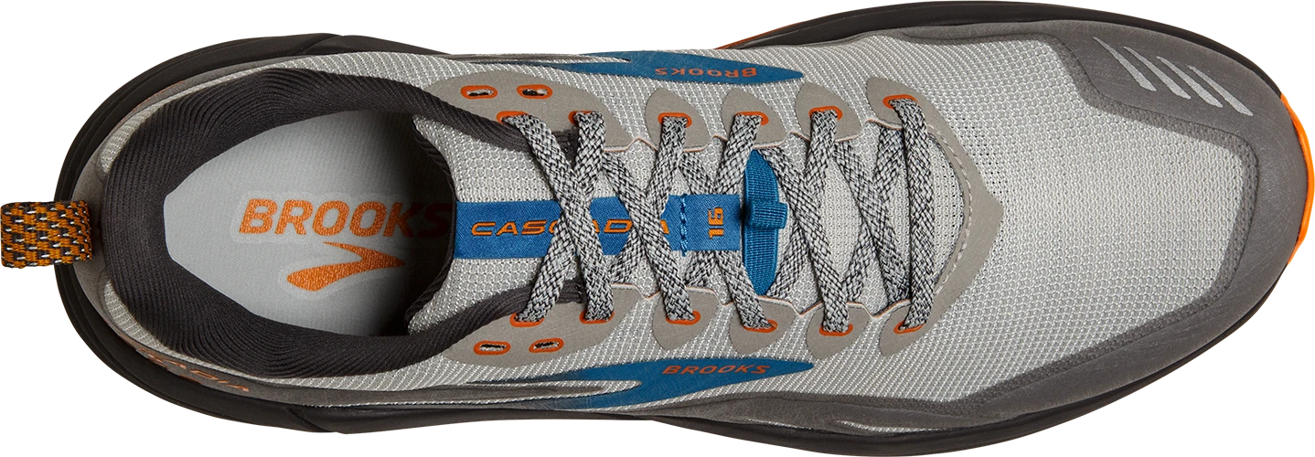 Men's Cascadia 16 (038 - oyster Mushroom/Alloy/Orange)