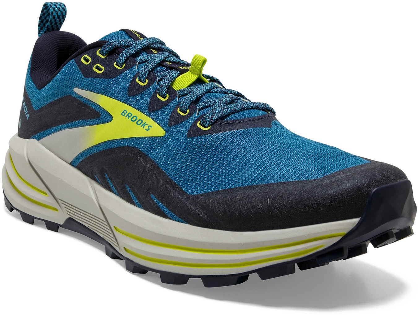 Men's Cascadia 16 (469 - Mykonos Blue/Peacoat/Lime)