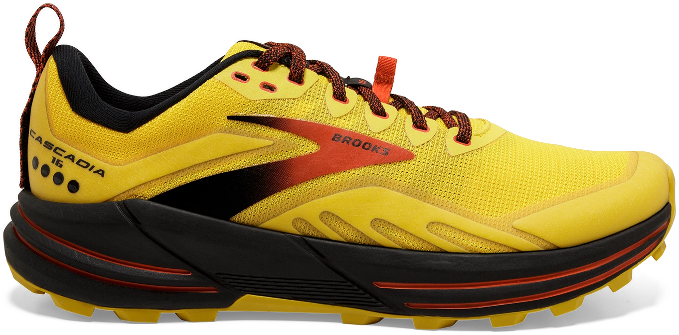 Men's Cascadia 16 (745 - Yellow/Black/Grenadine)