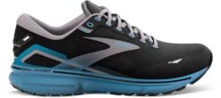 BROOKS Men's Ghost 15 (056 - Black/Blackened Pearl/Blue)