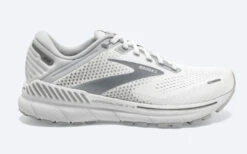 BROOKS Women's Adrenaline GTS 22 Wide (134 - White/Oyster/Primer Grey)