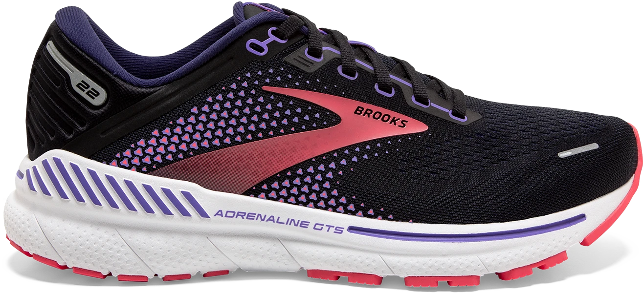 Women's Adrenaline GTS 22 (080 - Black/Purple/Coral)