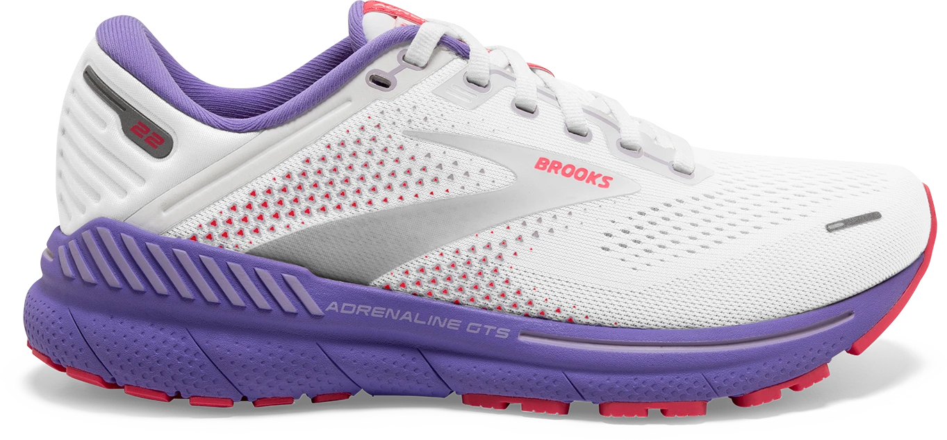 Women's Adrenaline GTS 22 (105 - White/Coral/Purple)