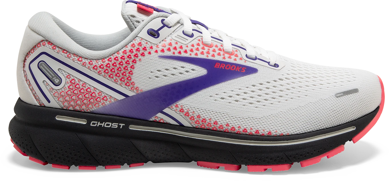 Women's Ghost 14 (192 - White/Purple/Coral)