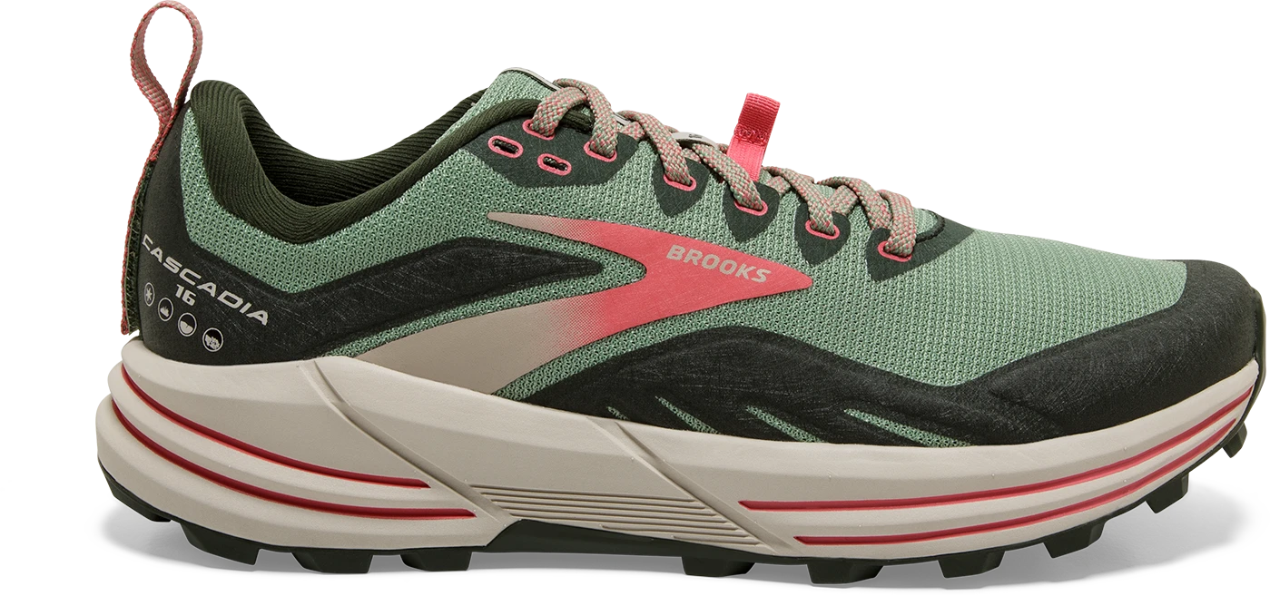 Women's Cascadia 16 (394 - Basil/Duffel Bag/Coral)