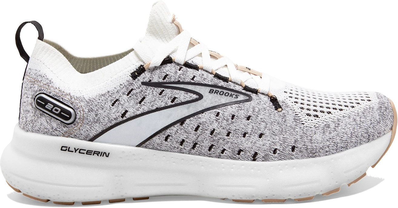 Women's Glycerin 20 Stealthfit (163 - White/Black/Cream)