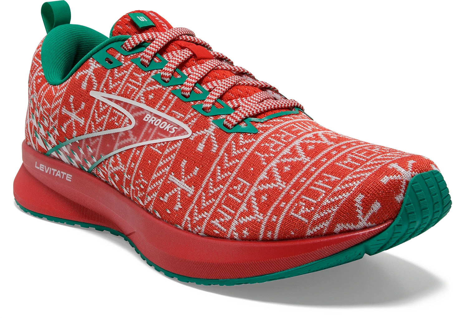Women’s Levitate 5 “Run Merry” (634 - Red/White/Green)