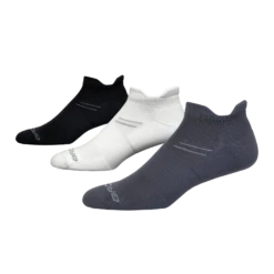 BROOKS Run-In 3-Pack Socks (006 - Asphalt/White/Black)