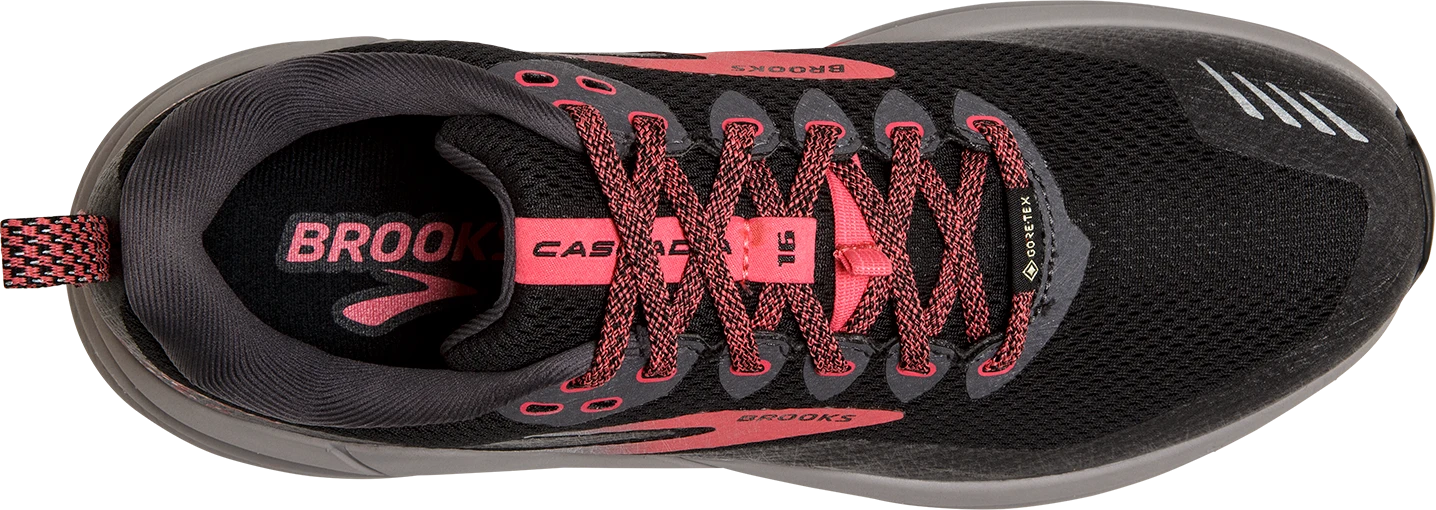 Women's Cascadia 16 GTX (071 - Black/Blackened Pearl/Coral)