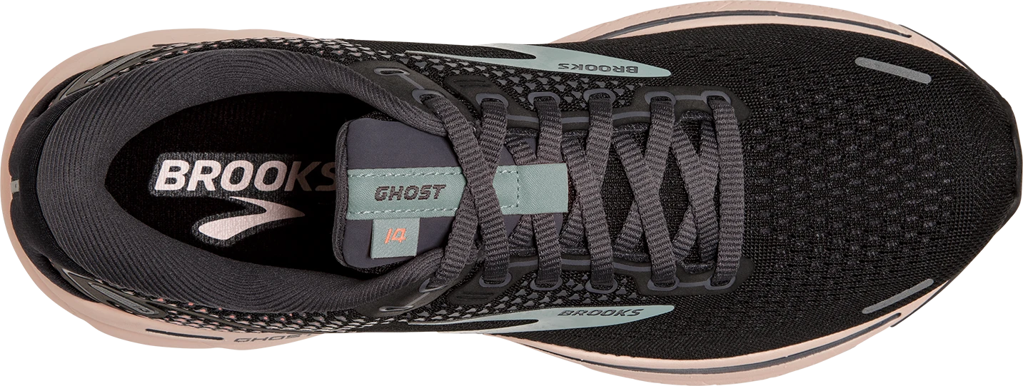 Women's Ghost 14 (026 - Black/Pearl/Peach)