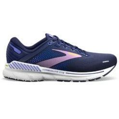 BROOKS Adrenaline GTS 22 Wide D Womens Running Shoes Peacoat/Blue Iris/Rhapsody
