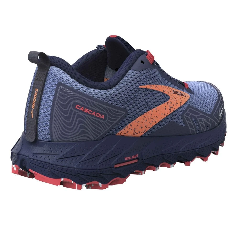 Cascadia 17 GTX Womens Waterproof Trail Running Shoes Navy/Bittersweet/Peacoat