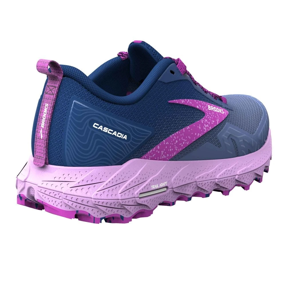 Cascadia 17 Womens Trail Running Shoes Navy/Purple/Violet