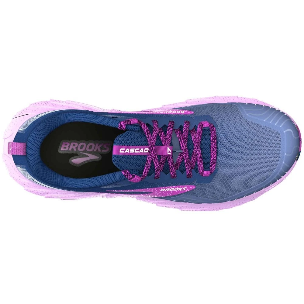 Cascadia 17 Womens Trail Running Shoes Navy/Purple/Violet