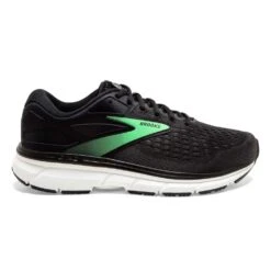 BROOKS Dyad 11 Womens Road Running Shoes Black/Ebony/Green