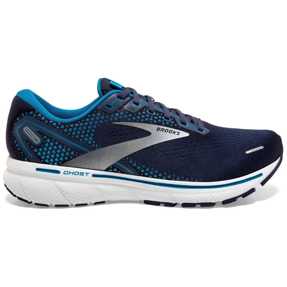 Ghost 14 Mens Road Running Shoes Navy/Stellar/White