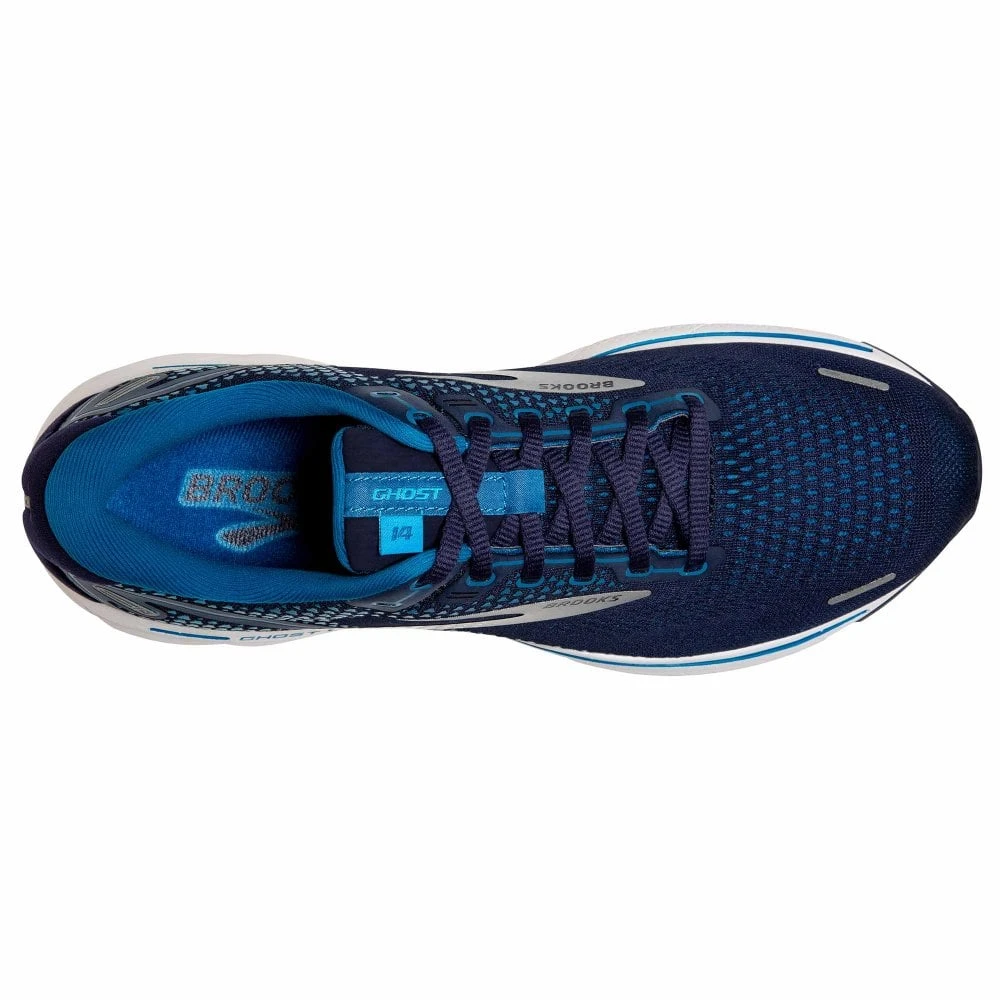 Ghost 14 Mens Road Running Shoes Navy/Stellar/White