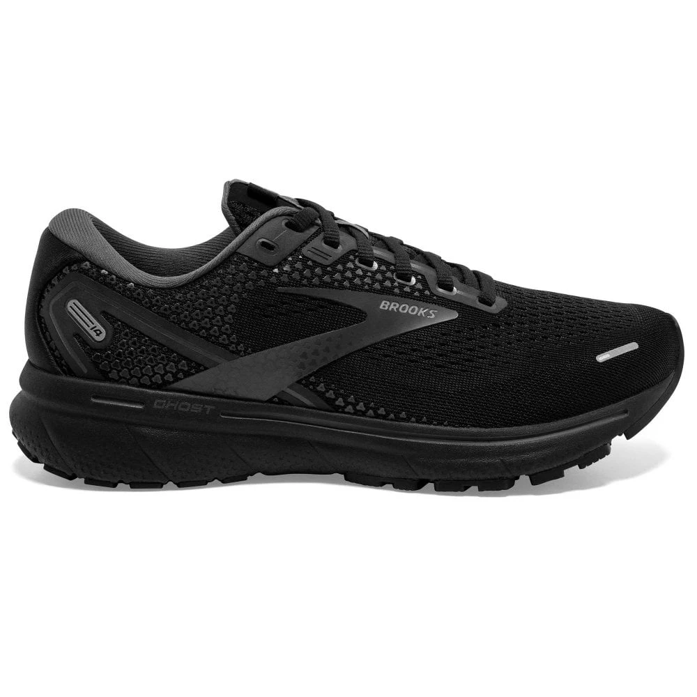 Ghost 14 Wide 2E Mens Running Shoes Black/Black/Ebony