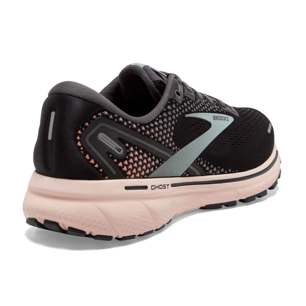 Ghost 14 Womens Running Shoes Black/Pearl/Peach