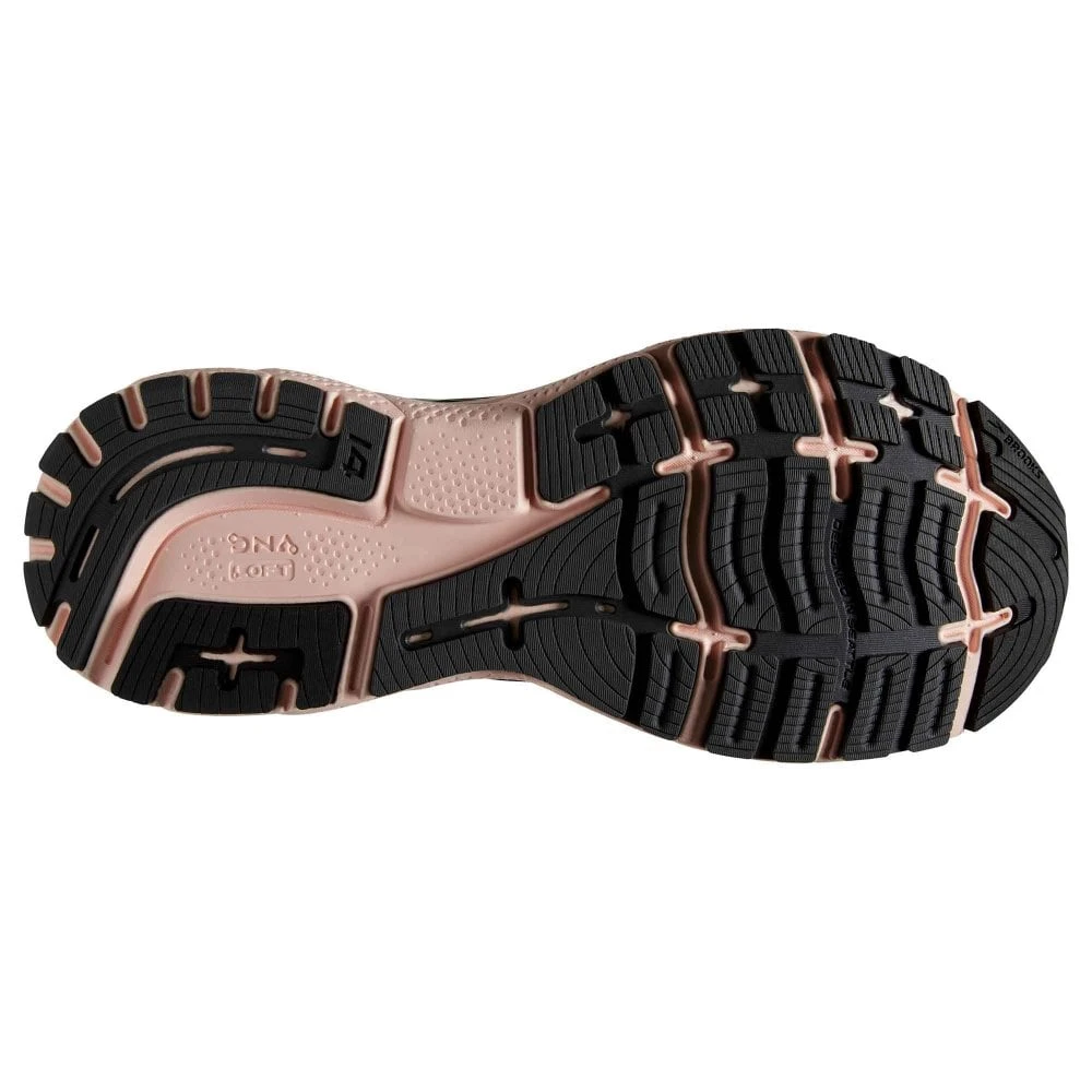 Ghost 14 Womens Running Shoes Black/Pearl/Peach