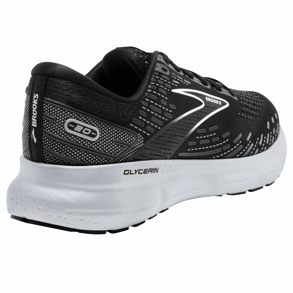 Glycerin 20 Wide Womens Running Shoes Black/White/Alloy