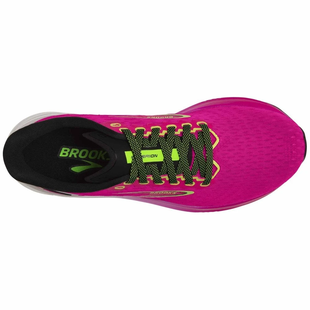 Hyperion Womens Running Shoes Pink Glo/Green/Black